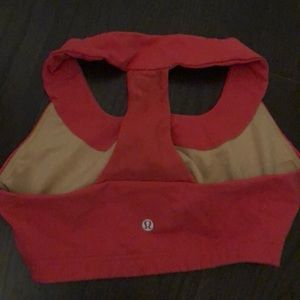 Hot pink lululemon sports bra